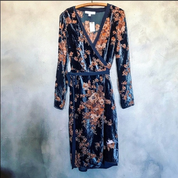 Anthropologie Dresses & Skirts - Anthropologie Burnout Enya Dress blue floral print